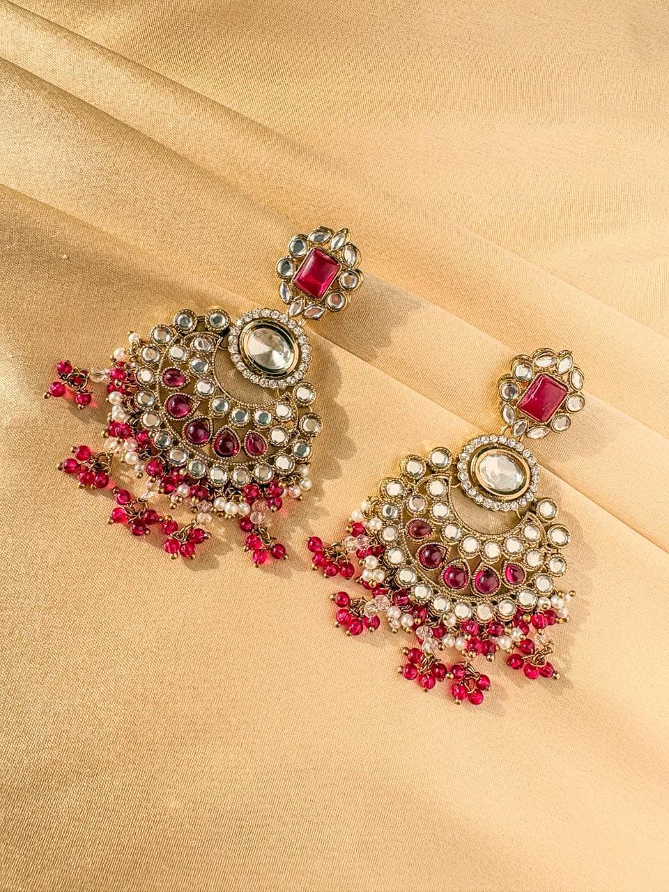 Magenta Pearl Festive Chandeliers - Image 1