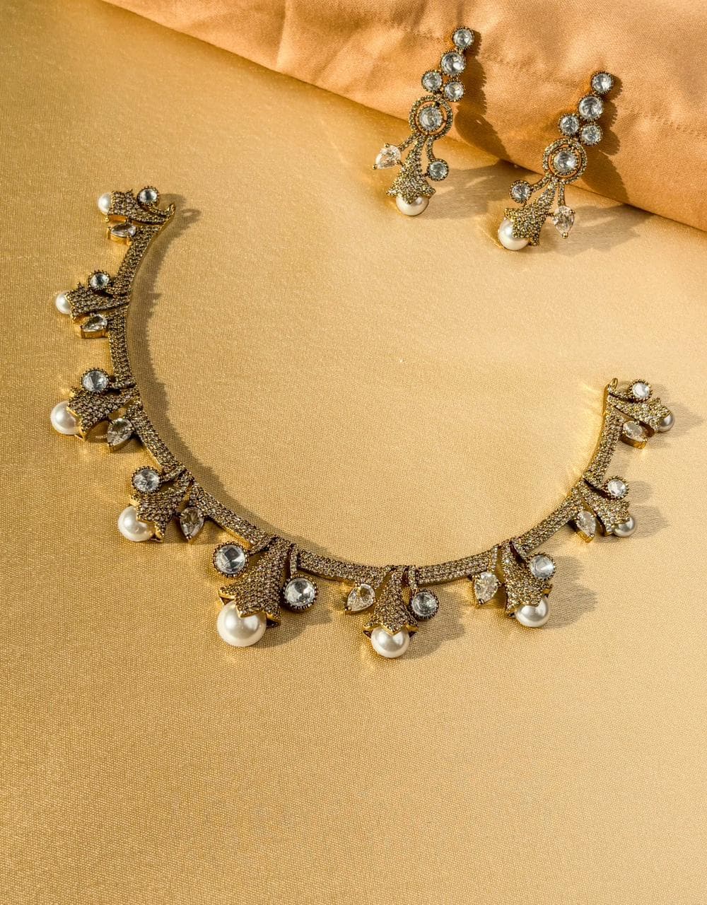 Royal Pearl Kundan Choker Set