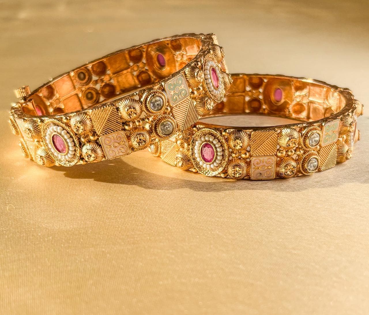 Matte Ruby Statement Bangle